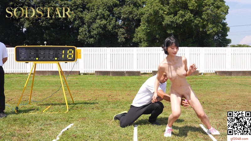 宮島めいSOD1月新作「初めての全裸わ〇せつスポーツテスト」女體測定観察シリーズ第3